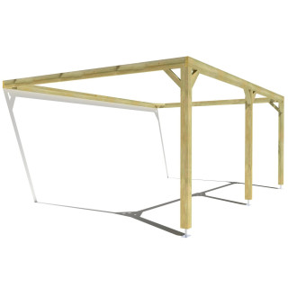 Pergola bois . Sans ventelle . 6m x 4m . livraison comprise