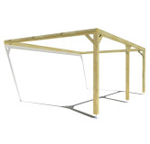 Pergola bois . Sans ventelle . 6m x 4m . livraison comprise