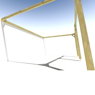 Pergola bois . Sans ventelle . 6m x 4m . livraison comprise