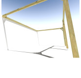 Pergola bois . Sans ventelle . 6m x 4m . livraison comprise