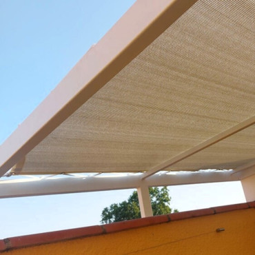 Kit d'ombrage pergola / Filet de couverture ultra dense (± 100%) / perméable