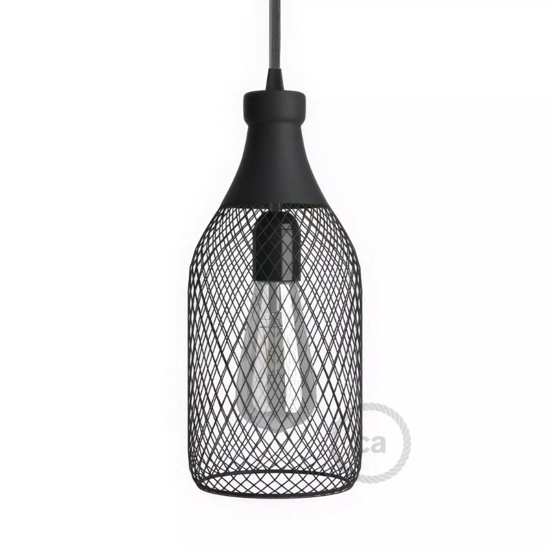 Abat jour Cage bouteille Jéroboam en métal